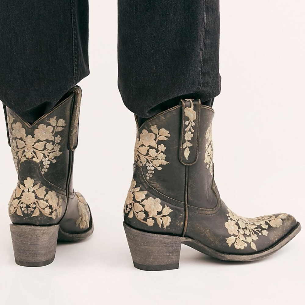 Free People Old Gringo Sole Western boots black sz 7 NEW $550